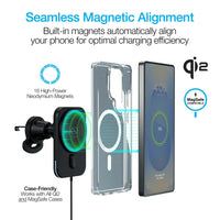 Naztech MagLock CAR 15W Magnetic Wireless Fast Charging Vent Mount - Trustymall