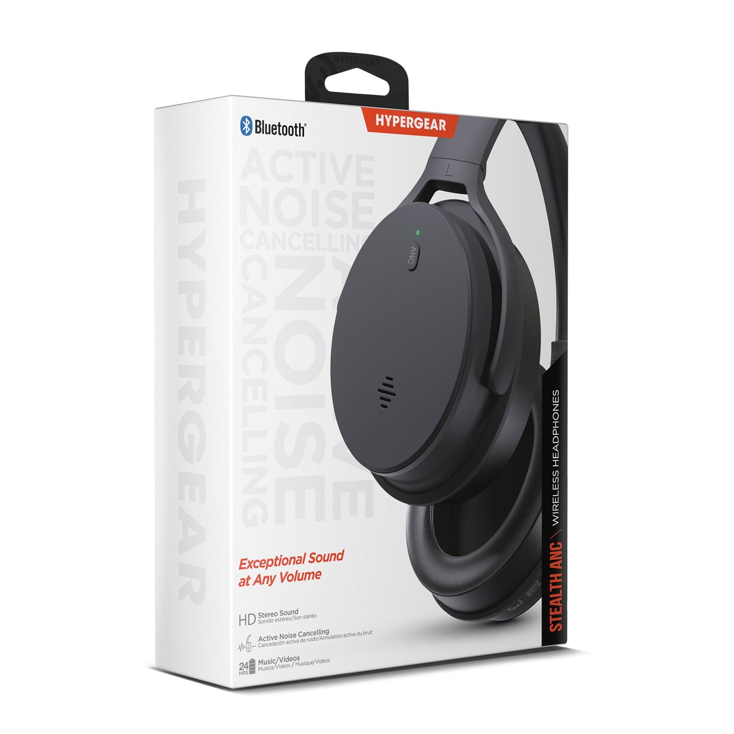 HyperGear Stealth ANC Wireless Headphones with Dynamic Bass Feature