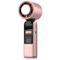 Ice Cool Turbo Mini Fan with Digital Display – USB Rechargeable & - Trustymall