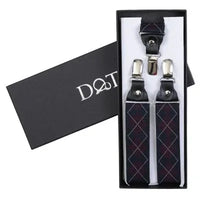 Burgundy & Navy Diamond Braces - Trustymall