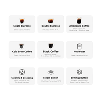 PSH13A-SL 2100W Semi-Automatic Coffee Maker-Cold/Hot Brew with 95°C