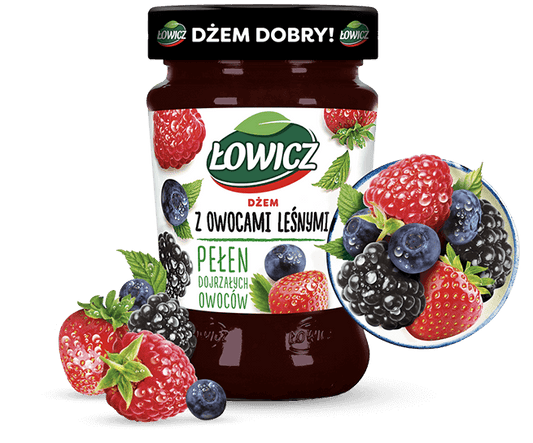 Lowicz Jam Forest Fruits (Owoce Lesne) 280g
