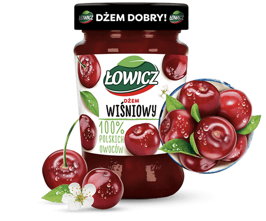 Lowicz Jam Cherry (Wisniowy) 450g
