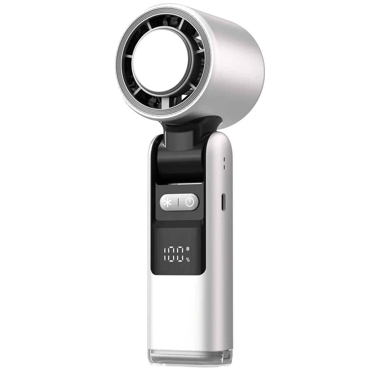 Ice Cool Turbo Mini Fan with Digital Display – USB Rechargeable & - Trustymall