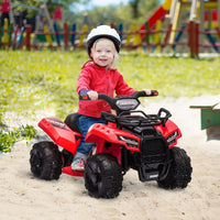 Aosom Kids Ride-on Four Wheeler ATV Car with Real Working Headlights, - Trustymall