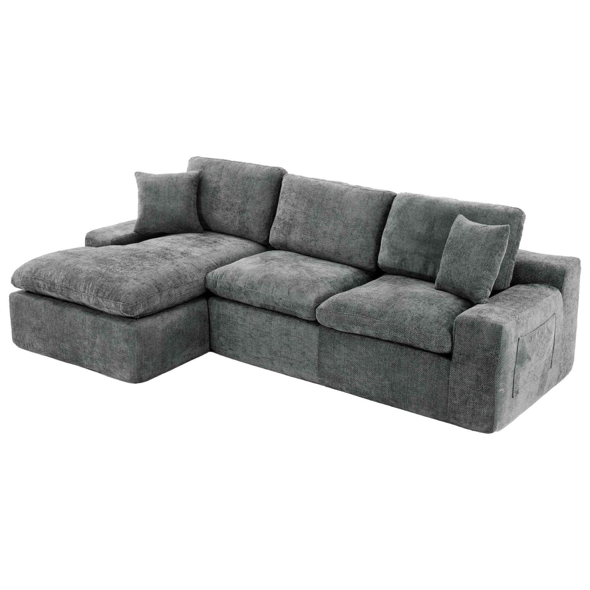 Cloud Sectional Sofa 107.9' Upholstered Sofa Couch with Double-layer