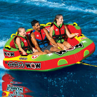 WOW Watersports Bingo 1-3 Person Cockpit Ski Tube w Foam Handles - Trustymall
