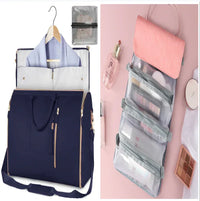 Large Capacity Travel Duffle Bag Women's Handbag Folding Suit Bag Waterproof Clothes Totes - Trustymall