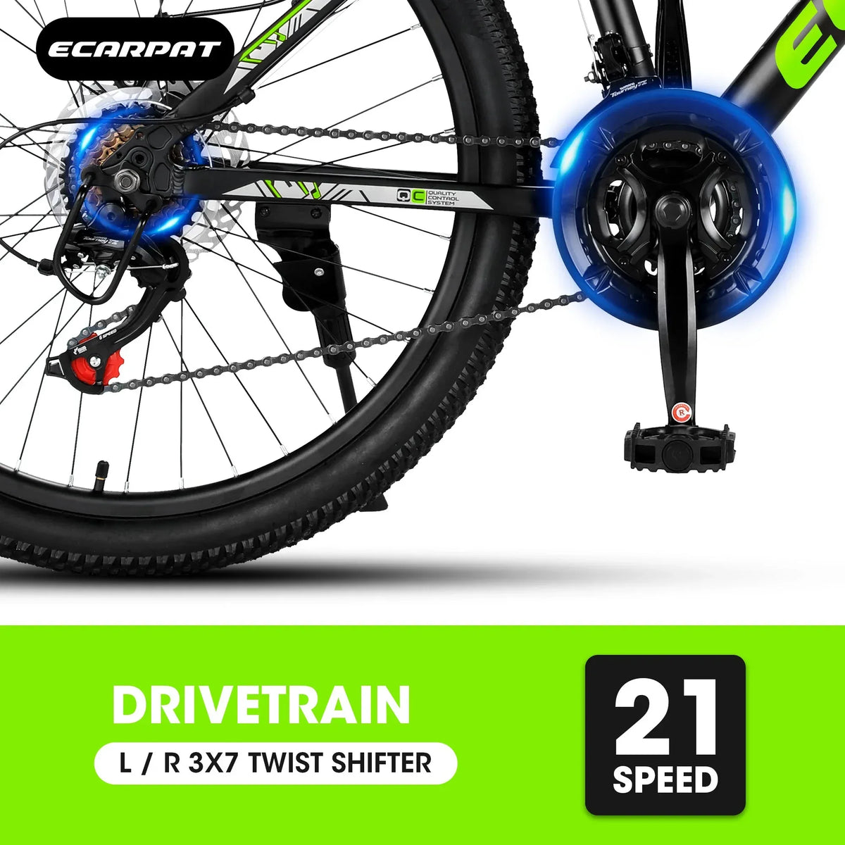 City-Cruizer – 24" Carpat™ ALUMINIUM Mountain Bike (21-Speed, - Trustymall