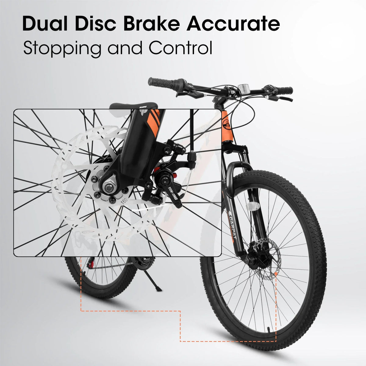 A26322 TrailLite™ – 26" Aluminum Mountain Bike (21-Speed, Dual Disc, - Trustymall