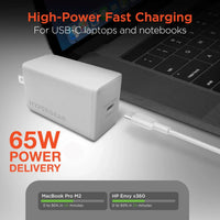 HyperGear SpeedBoost 65W USB-C PD PPS GaN Laptop Charger - Trustymall