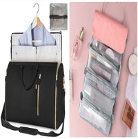 Large Capacity Travel Duffle Bag Women's Handbag Folding Suit Bag Waterproof Clothes Totes - Trustymall