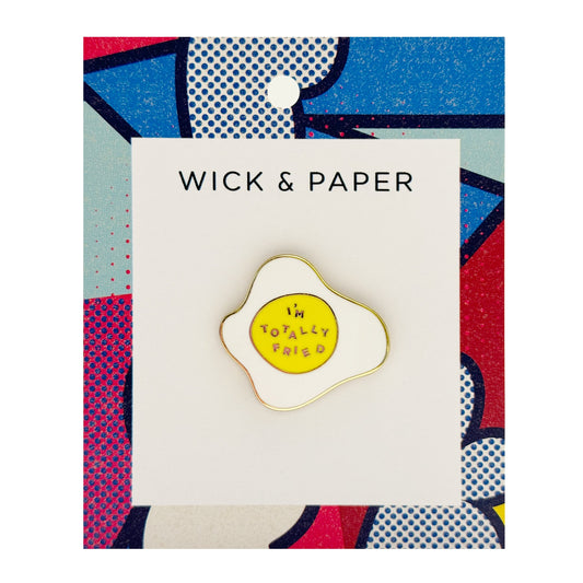 "I'm Totally Fried" Egg Enamel Pin