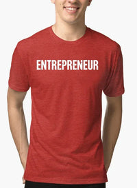 Entrepreneur Half Sleeves Melange T-shirt - Trustymall
