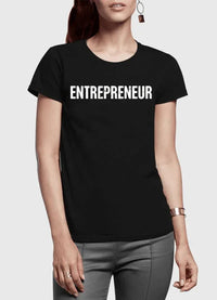 Entrepreneur Half Sleeves Women T-shirt - Trustymall