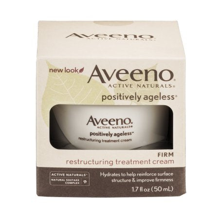 Aveeno Active Naturals Positively Ageless Restructuring Treatment Cream 1.7 Oz