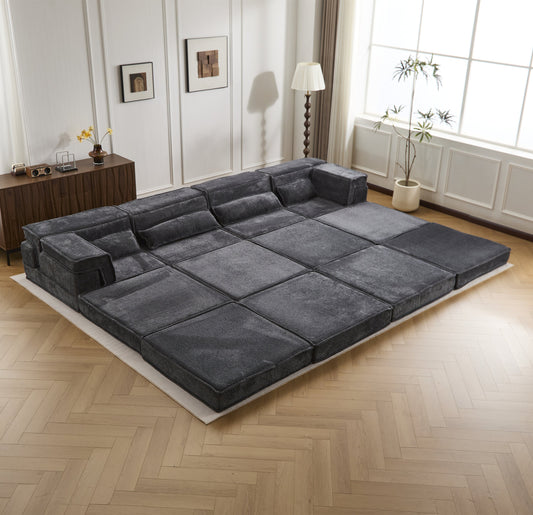 Compression Mahjong Sofa,Convertible Floor Sofa Bed,DIY Boneless