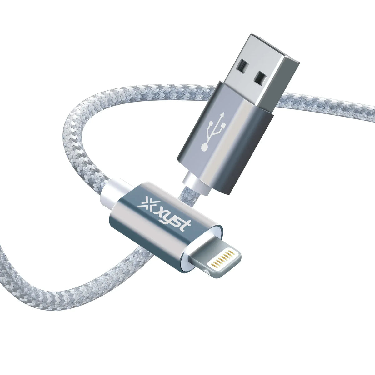 Xyst Charge and Sync USB to Lightning Braided Cable 10Ft - Trustymall