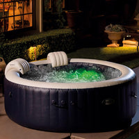 Purespa Bubble Massage Spa Set For Six With Contoured Headrests And