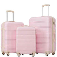 3 Piece Luggage Set Hardside Spinner Suitcase with TSA Lock 20' 24'