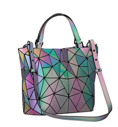 Geometric Laser Women's Handbag and Crossbody Bag