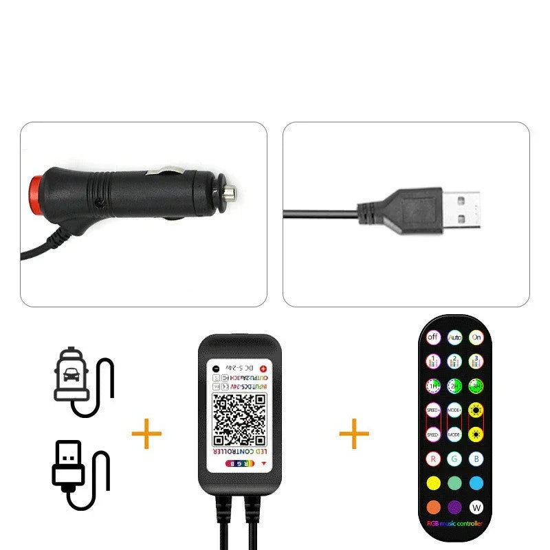 Styling Decorative LED Car Interior Light Waterproof Lamp - Trustymall