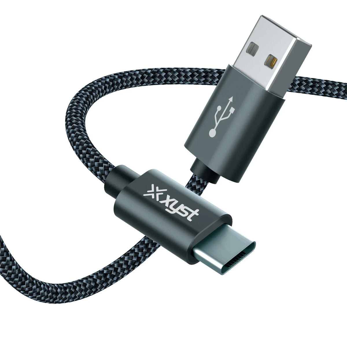Xyst Charge and Sync USB to USB-C Braided Cable 10Ft - Trustymall