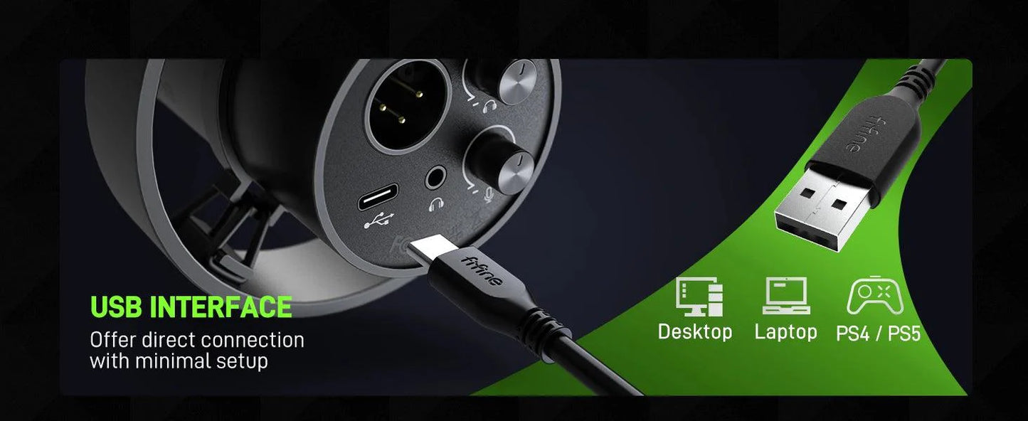 🎤 Elevate Your Voice with FIFINE K688 USB/XLR Dynamic Microphone