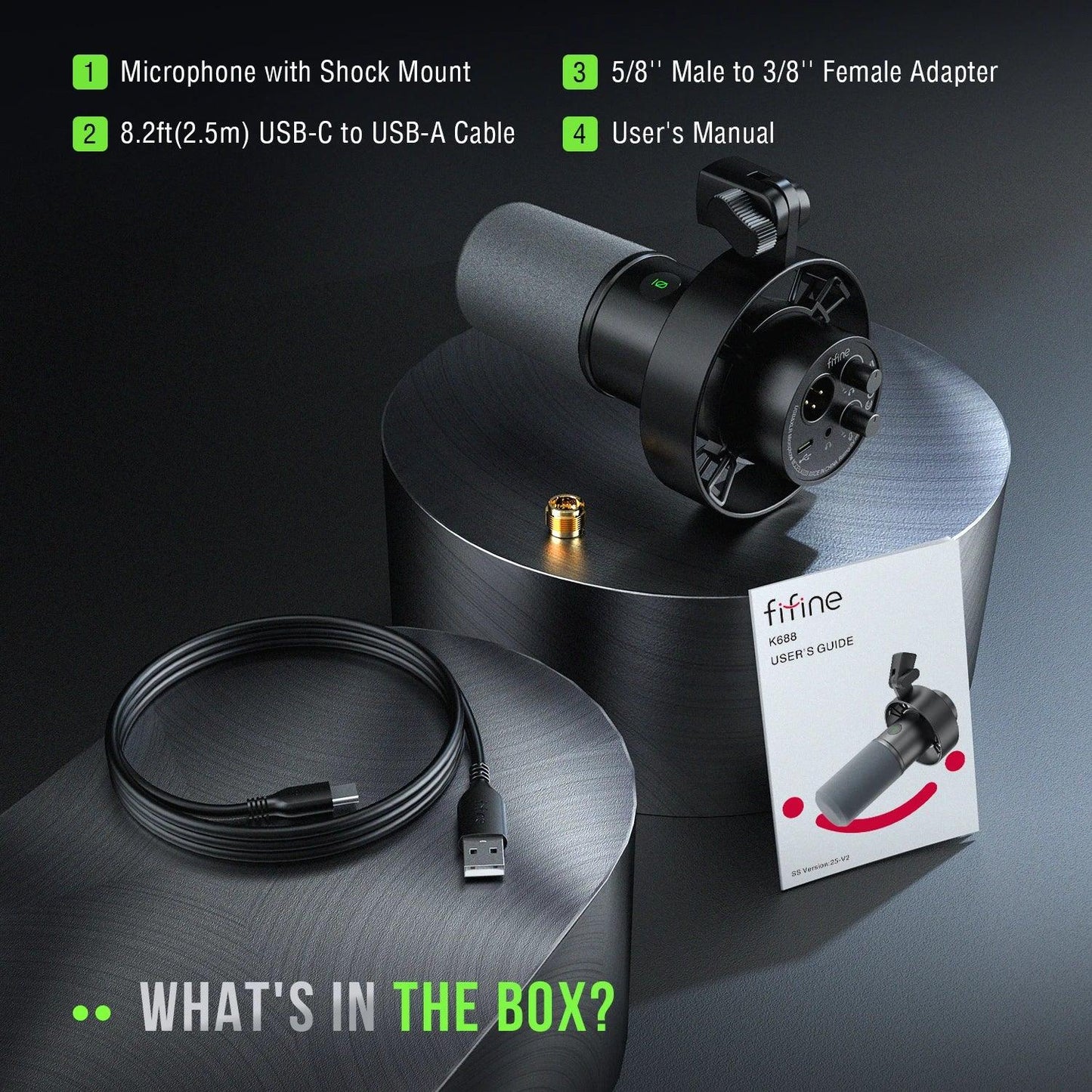 🎤 Elevate Your Voice with FIFINE K688 USB/XLR Dynamic Microphone