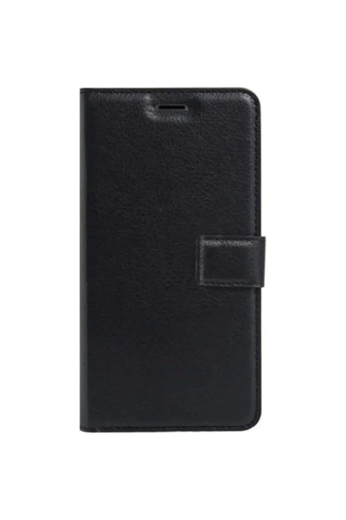 Black Tecno Spark 9 Pro case with wallet and stand features, made with durable local materials.