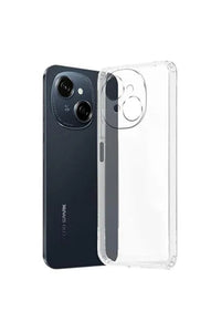 Clear Tecno Spark Go 1 phone case showing side buttons and camera protection