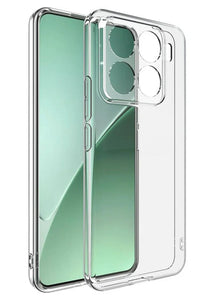 Clear transparent silicon case for Xiaomi Mi 15T Pro showcasing minimalist luxury design.