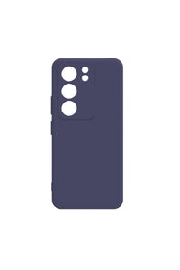 Navy blue soft TPU silicone case for Vivo V29 5G, flexible and protective.
