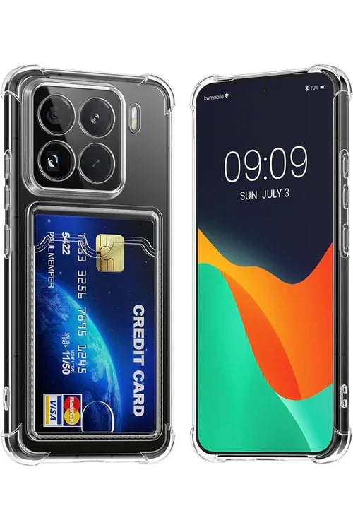 Xiaomi Mi 15 Pro Case SFY Shockproof Silicone Cover with Card Holder