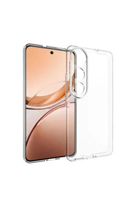 Clear TPU jelly case for Vivo V50 Lite 5G highlighting transparent, protective phone cover with flexible edges.