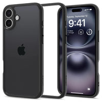 Back Cover Case Compatible with iPhone 16 (Matte Black) - Trustymall