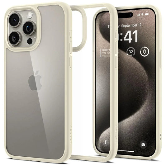 Back Cover Case Compatible with iPhone 15 Pro (Mute Beige)