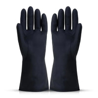 Heavy Duty Rubber Hand Gloves Black - Trustymall