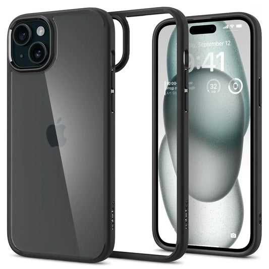 Back Cover Case Compatible with iPhone 15 (Black)