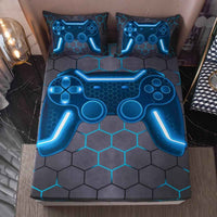 3D Gaming Console Twin Fitted Sheet Set
