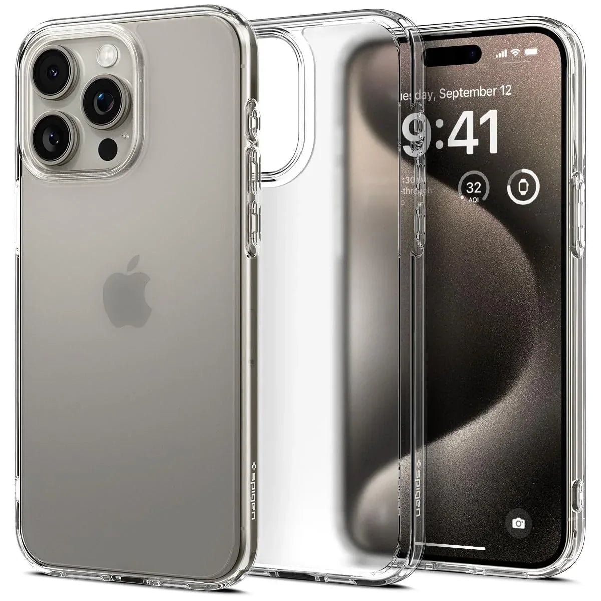 Back Cover Case Compatible with iPhone 15 Pro (Frost Clear) - Trustymall