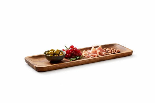 Long Wooden Appetizer Serving Platter