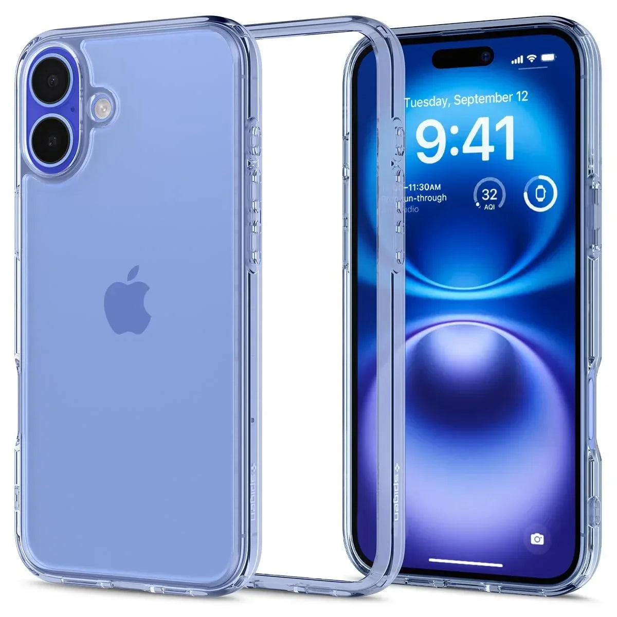 Back Cover Case Compatible with iPhone 16 (Sky Crystal) - Trustymall