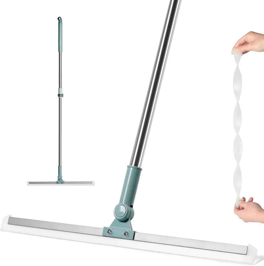 2-in-1 Floor Cleaning Brush with Silicone Wiper