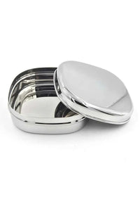 Sleek Square Stainless Steel Lunch Box 450ml
