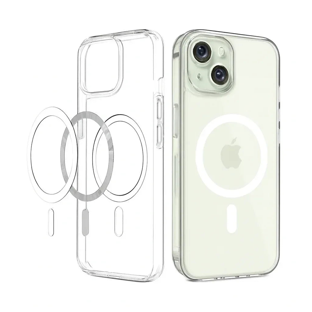 Clear Magnetic Case for iPhone 15 (Magsafe) - Trustymall