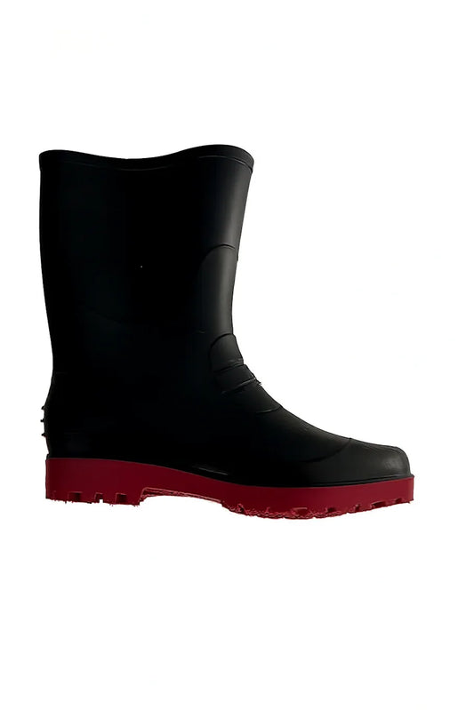 Black Leather Uniform Safety Shoes