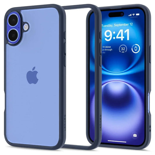 Back Cover Case Compatible with iPhone 16 (Navy Blue)