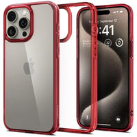 Back Cover Case Compatible with iPhone 15 Pro Max (Deep Red) - Trustymall