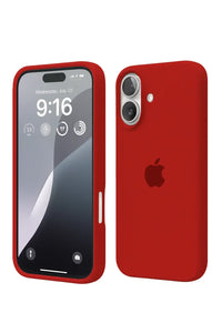 Silicone Case for iPhone 16-Maroon - Trustymall